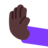 Leftwards Pushing Hand: Dark Skin Tone