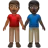 Men Holding Hands: Medium-Dark Skin Tone, Dark Skin Tone