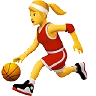 Woman Bouncing Ball Emoji ⛹️‍♀️ image - Apple style