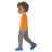 Person Walking: Medium Skin Tone