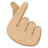 Hand With Index Finger And Thumb Crossed: Medium-Light Skin Tone