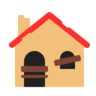 Emoji Elhagyatott házépítés 🏚 image - Microsoft Classic 2D style
