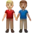 Men Holding Hands: Medium-Light Skin Tone, Medium Skin Tone