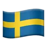 Flag: Sweden Emoji 🇸🇪 image - Apple style