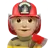 Man Firefighter: Medium-Light Skin Tone