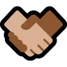 Handshake: Medium-Light Skin Tone Emoji 🤝🏼 image - Microsoft Windows 10 Segoe UI Emoji style