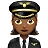 Woman Pilot: Medium-Dark Skin Tone