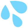 Salpicos, suor, símbolo Emoji 💦 image - EmojiTwo style