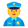 Polizist Emoji 👮 image - Microsoft Classic 2D style