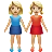 Women Holding Hands: Medium-Light Skin Tone