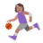 Woman Bouncing Ball: Medium Skin Tone