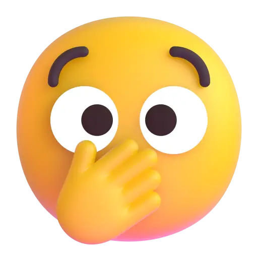 Face With Open Eyes And Hand Over Mouth