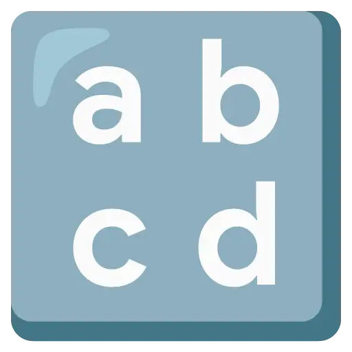 拉丁文小写字母的输入符号