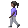 Woman Walking: Dark Skin Tone Emoji 🚶🏿‍♀️ image - Samsung style