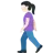 Woman Walking: Light Skin Tone