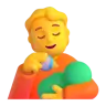 Person Feeding Baby Emoji 🧑‍🍼 image - Microsoft 3D Fluent style
