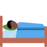 Person In Bed: Dark Skin Tone Emoji 🛌🏿 image - Twitter / X (Twemoji) style