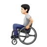 Person In Manual Wheelchair: Light Skin Tone Emoji 🧑🏻‍🦽 image - Apple style