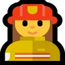 Woman Firefighter Emoji 👩‍🚒 image - Microsoft Windows 10 Segoe UI Emoji style