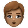 Person: Medium Skin Tone Emoji 🧑🏽 image - Huawei Harmony OS style