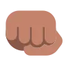 Oncoming Fist: Medium Skin Tone Emoji 👊🏽 image - Tossface style