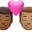 Kiss: Man, Man, Medium-Dark Skin Tone, Medium Skin Tone