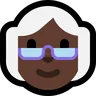 Old Woman: Dark Skin Tone Emoji 👵🏿 image - Microsoft Windows 10 Segoe UI Emoji style