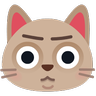 Schmollendes Katzengesicht Emoji 😾 image - Skype style