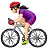 Woman Biking: Light Skin Tone