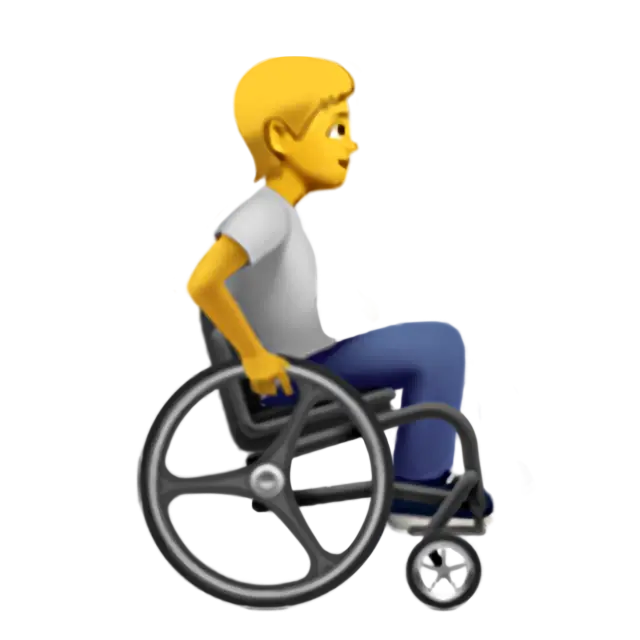 Person In Manual Wheelchair Facing Right