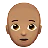 Person: Medium Skin Tone, Bald