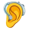 Emoji Ureche cu aparat auditiv 🦻 image - Google Noto Color Animated style