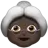 Old Woman: Dark Skin Tone