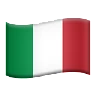 Flag: Italy Emoji 🇮🇹 image - Apple style