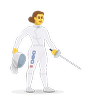 Эмодзи Фехтовальщик 🤺 image - Skype style