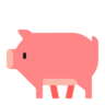 Cerdo Emoji 🐖 image - Microsoft Classic 2D style