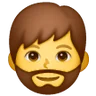 Man: Beard Emoji 🧔‍♂️ image - Samsung style