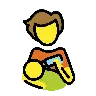 Person Feeding Baby Emoji 🧑‍🍼 image - OpenMoji style
