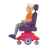 Person In Motorized Wheelchair: Medium-Light Skin Tone