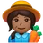 Woman Farmer: Medium-Dark Skin Tone
