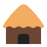 Emoji Capanna 🛖 image - Microsoft Classic 2D style
