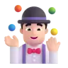 Man Juggling: Light Skin Tone Emoji 🤹🏻‍♂️ image - Microsoft 3D Fluent style