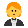 Person In Tuxedo Emoji 🤵 image - Tossface style