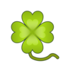 Emoji Négylevelű lóhere 🍀 image - Emojidex style
