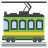 路面電車 Emoji 🚋 image - EmojiTwo style