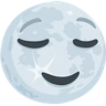 Emoji Luna piena con faccia 🌝 image - Facebook Messenger (2016) style