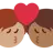 Kiss: Person, Person, Medium Skin Tone, Medium-Dark Skin Tone