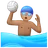 Man Playing Water Polo: Medium Skin Tone