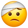 Kafa bandajı ile yüz Emoji 🤕 image - Samsung style