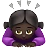 Woman Bowing: Dark Skin Tone